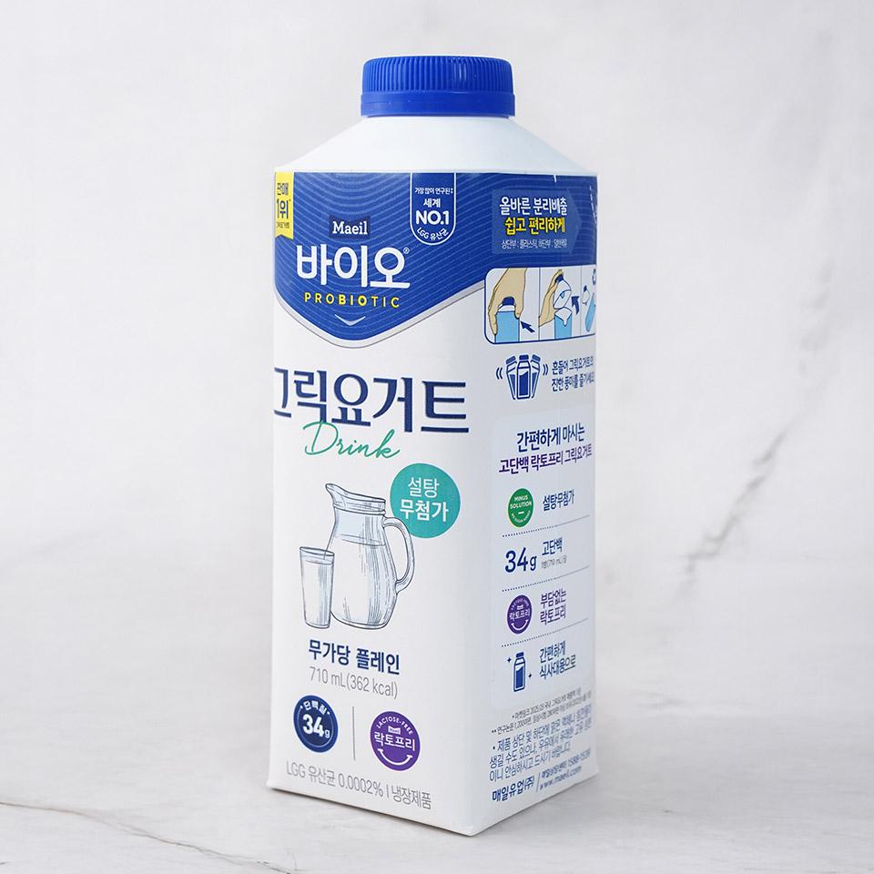 메가마트 매일 바이오 그릭드링크 무가당 플레인 710ml - 상세 이미지 2