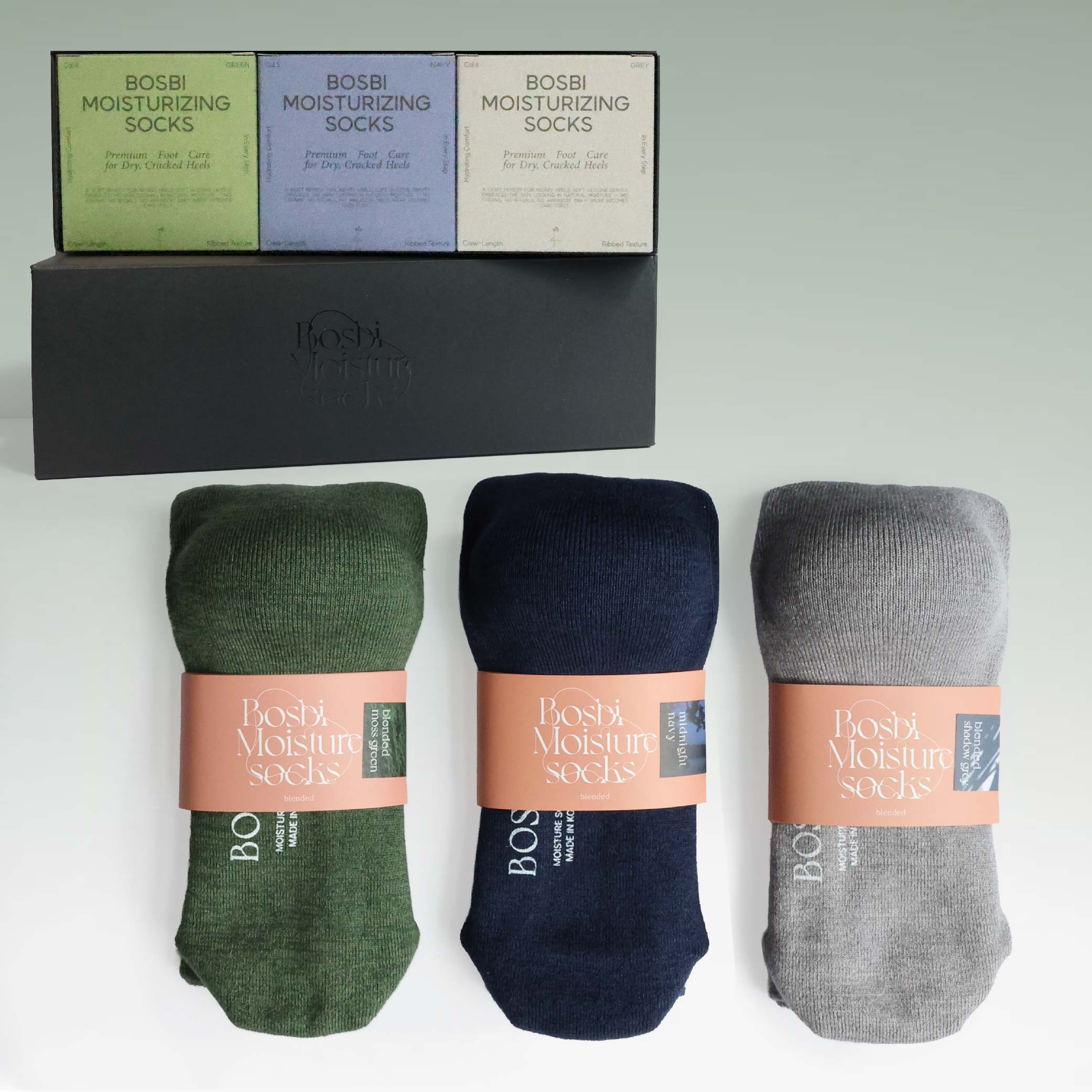 [GIFT BOX 3SET] 블렌디드 보습양말 3켤레 선물세트 - 상세 이미지 3