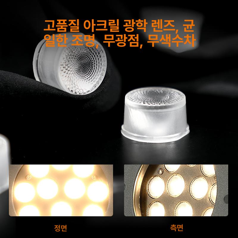 LED 나무 조명 카페 펜션 바닥등 마당 라이트 투광등 12W 웜화이트2개중1개 암막 없음 - 상세 이미지 2