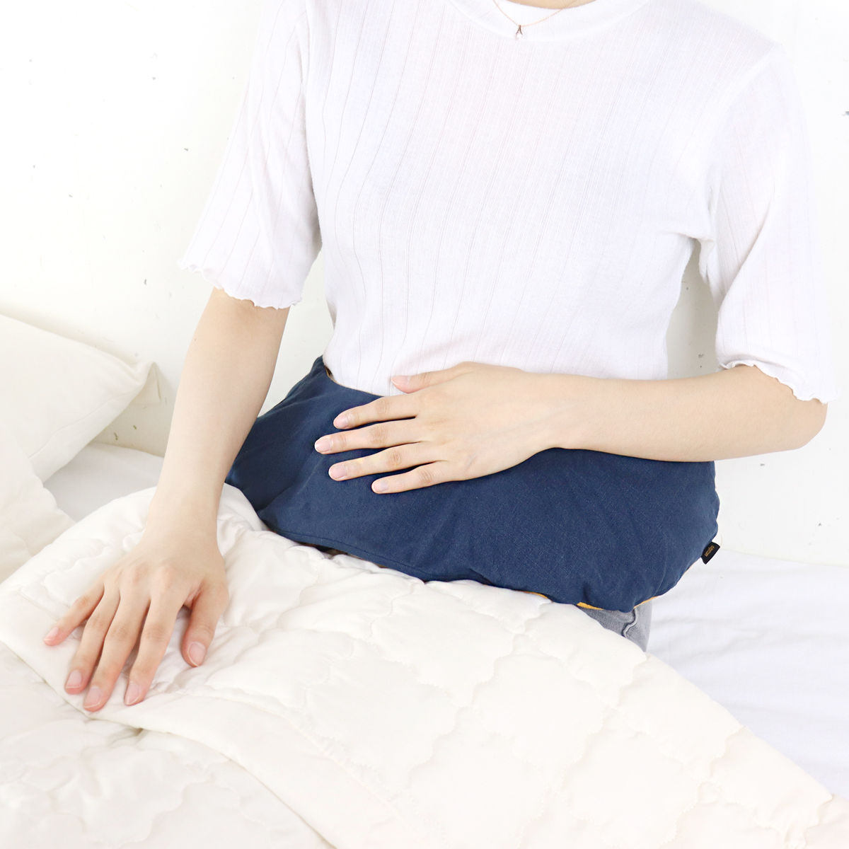 들꽃잠 어깨찜질팩 목 토닥토닥 온열 팥찜질팩 네이비, 2개 - 상세 이미지 5