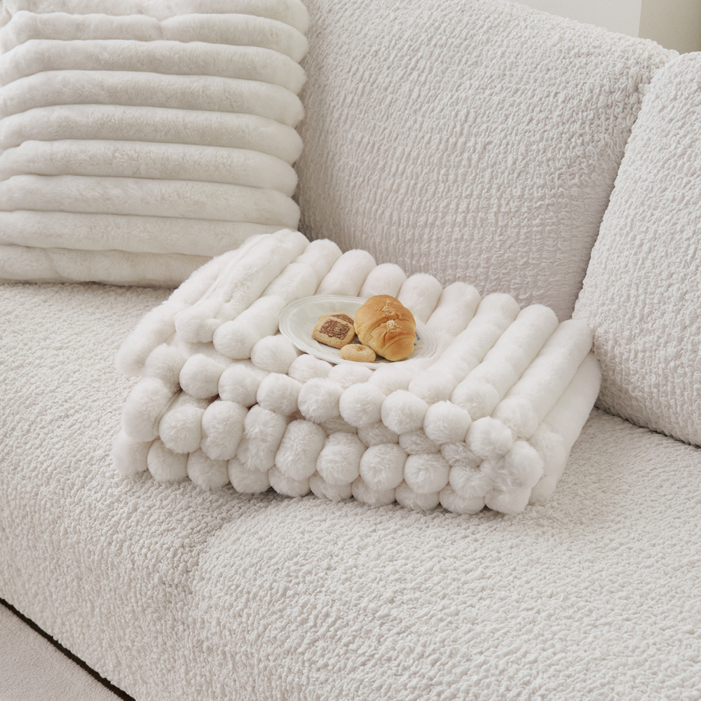 몽글몽글 소프티 밍크 라떼 블랭킷 겨울 극세사 이불 담요 침구 쇼파 덮개 100x160