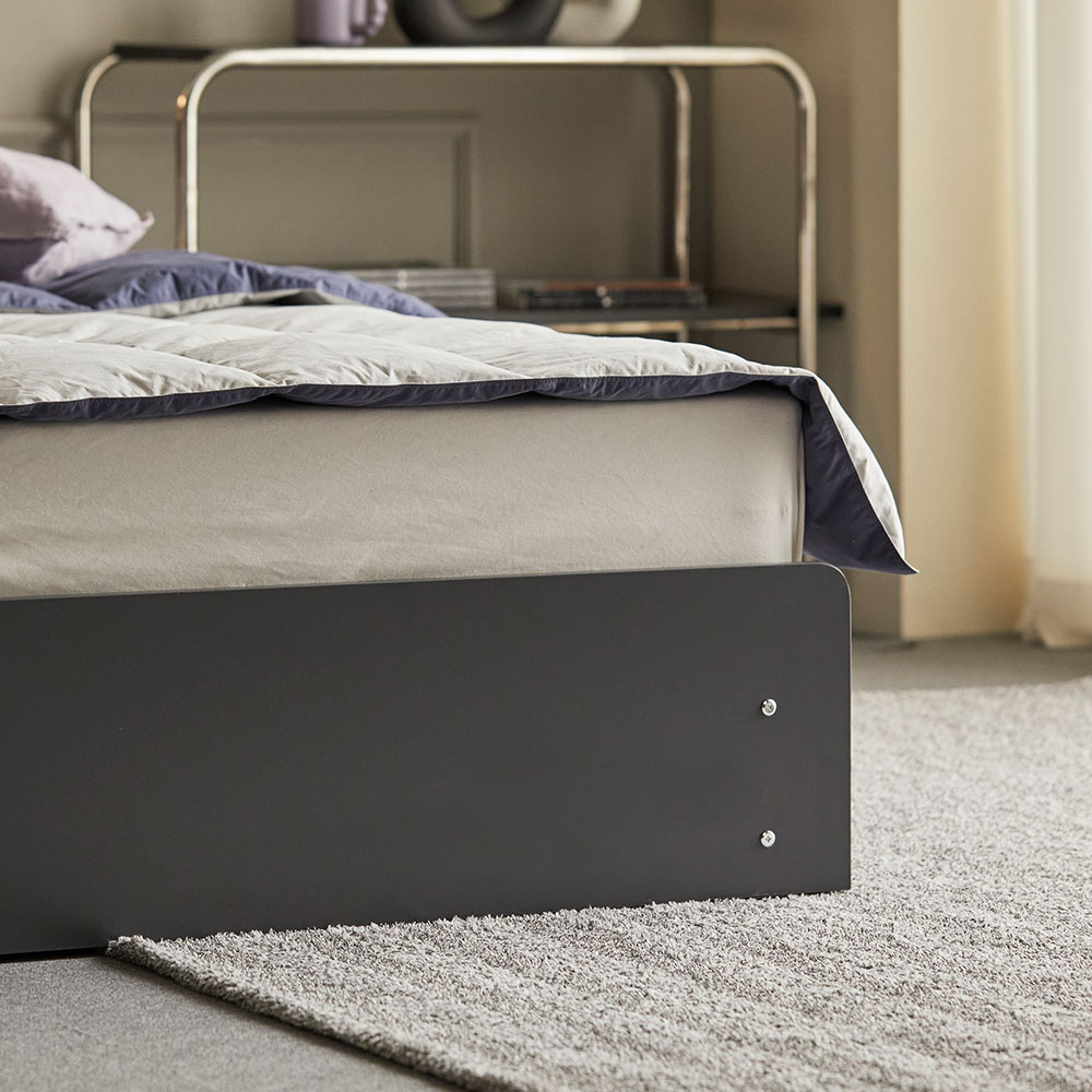 장인가구 메이비 LED 직선헤드 수납 침대프레임 싱글 S (높이230) 상세 이미지 3