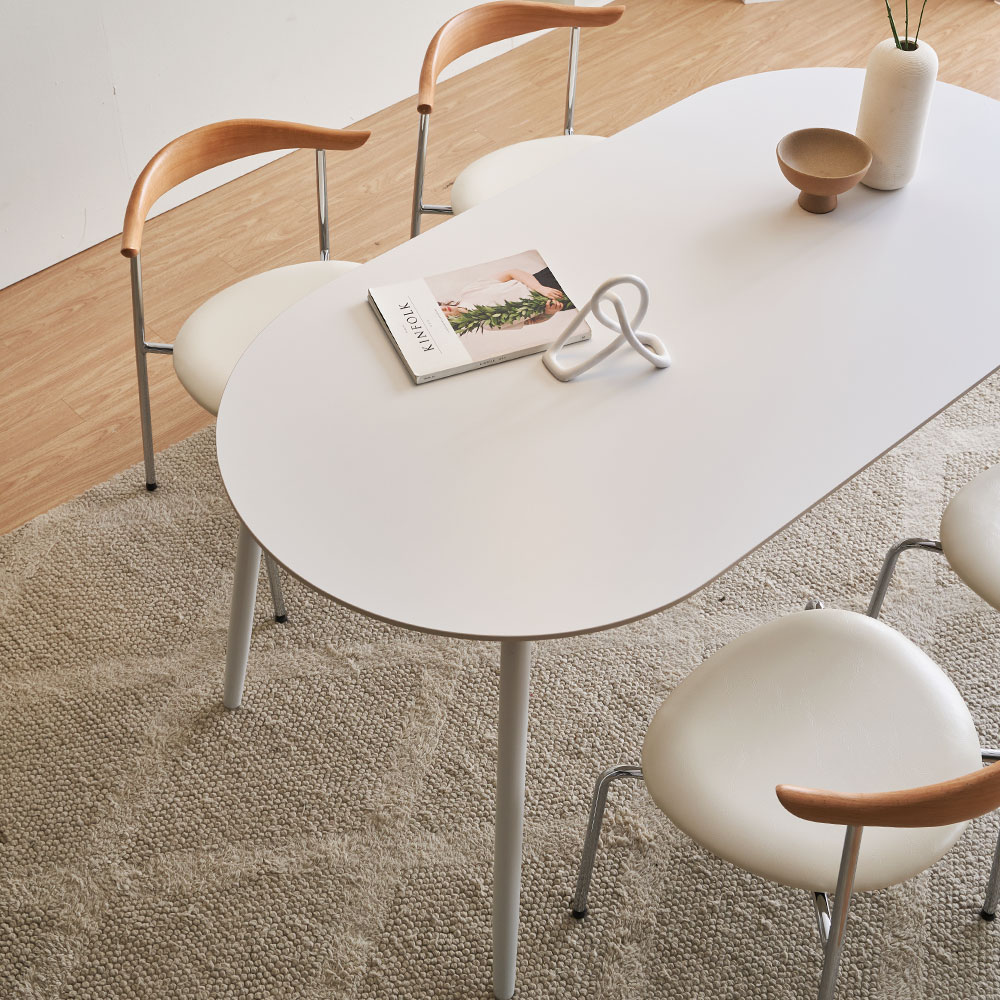 장인가구 벨노아 포세린 세라믹 2인용 1200 사각 테이블 식탁세트 의자2