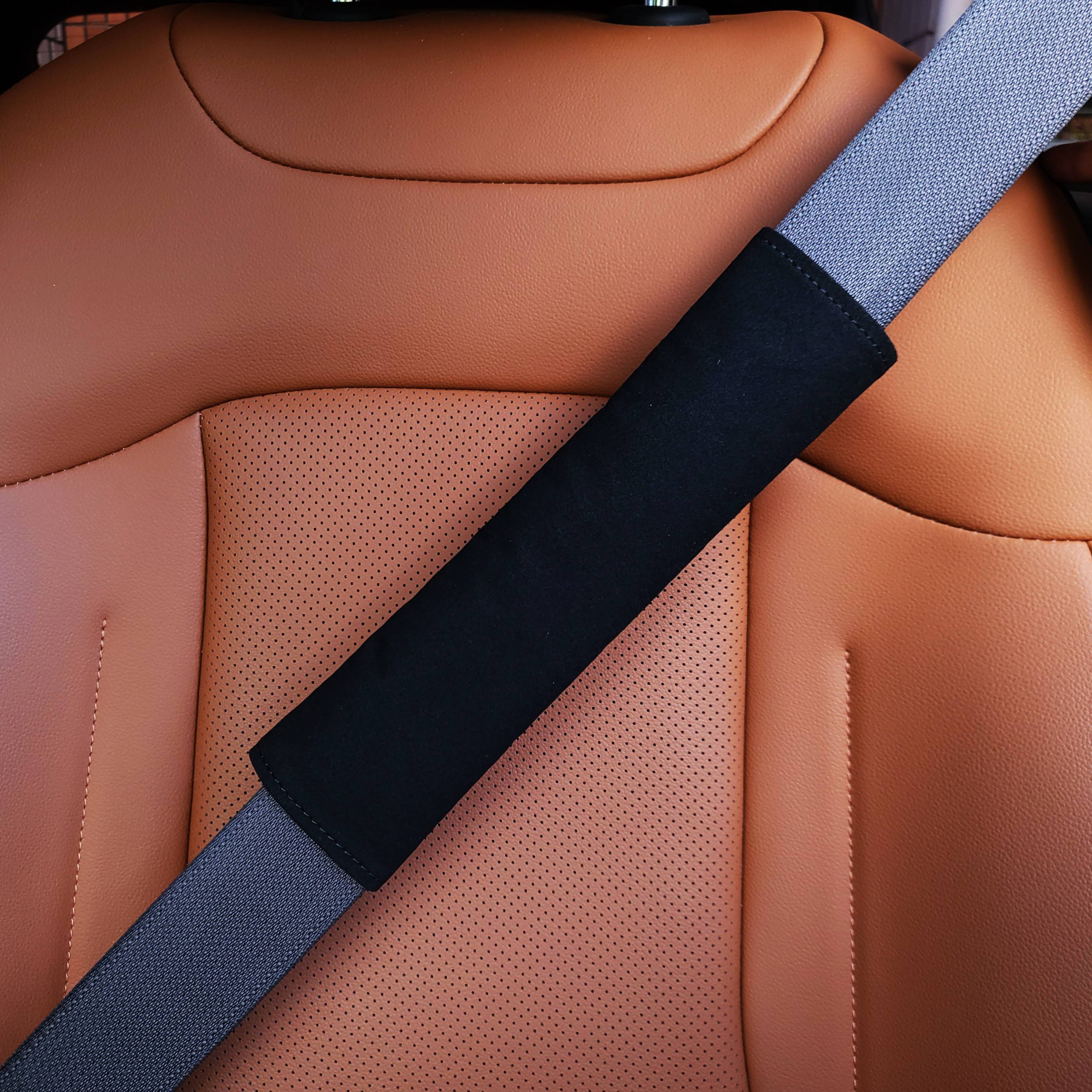 1+1 자동차 차량용 안전벨트 커버 쿠션 스웨이드 쏘렌토 싼타페 레이 카니발