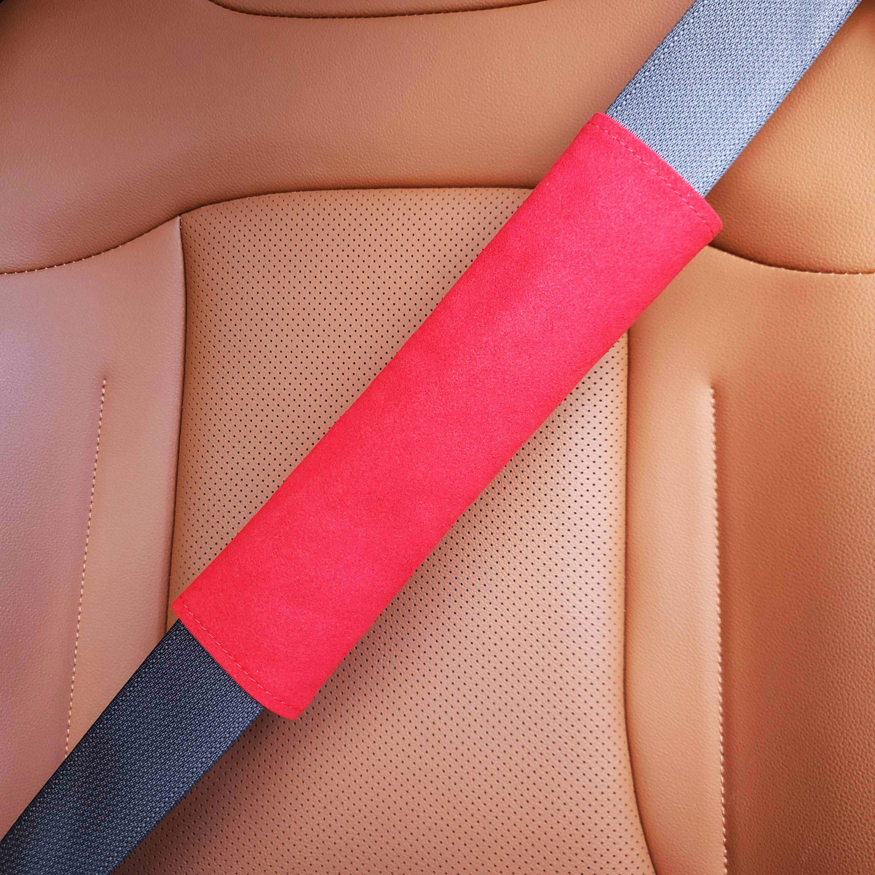 1+1 자동차 차량용 안전벨트 커버 쿠션 스웨이드 쏘렌토 싼타페 레이 카니발