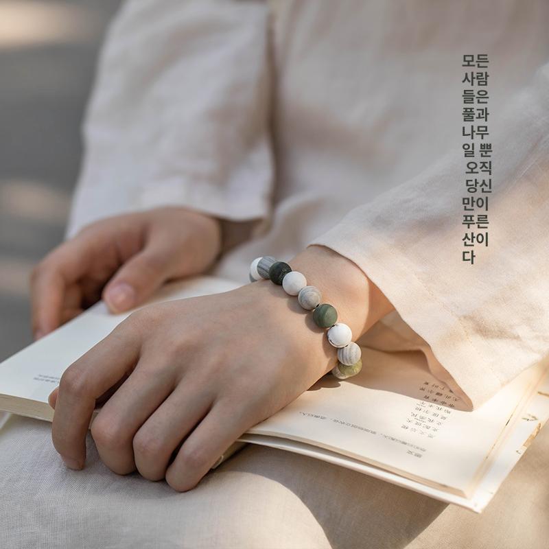 염주팔찌 천연석 명상 불교 선물 손목염주 10mm 15-17cm - 상세 이미지 2
