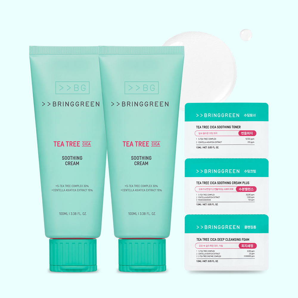 브링그린 티트리 시카 수딩 크림 플러스 100ml+100ml