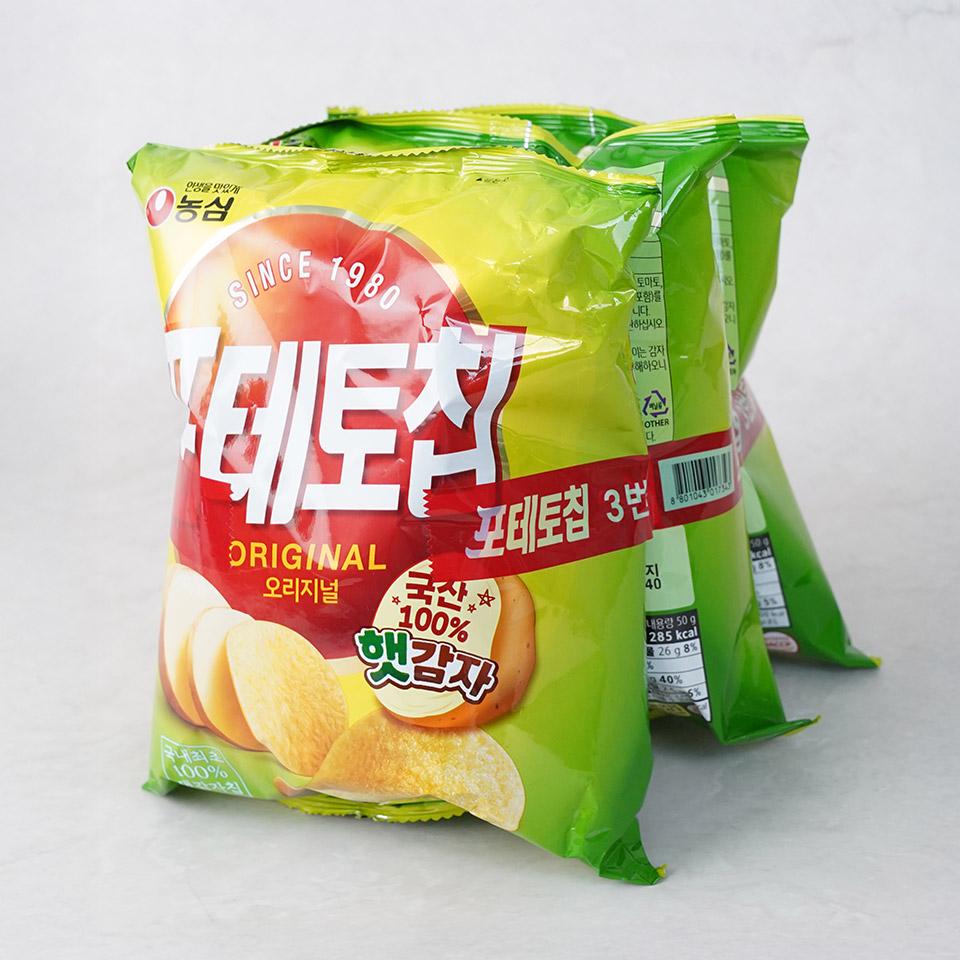 메가마트 농심 포테토칩 오리지널 50gx3 - 상세 이미지 2