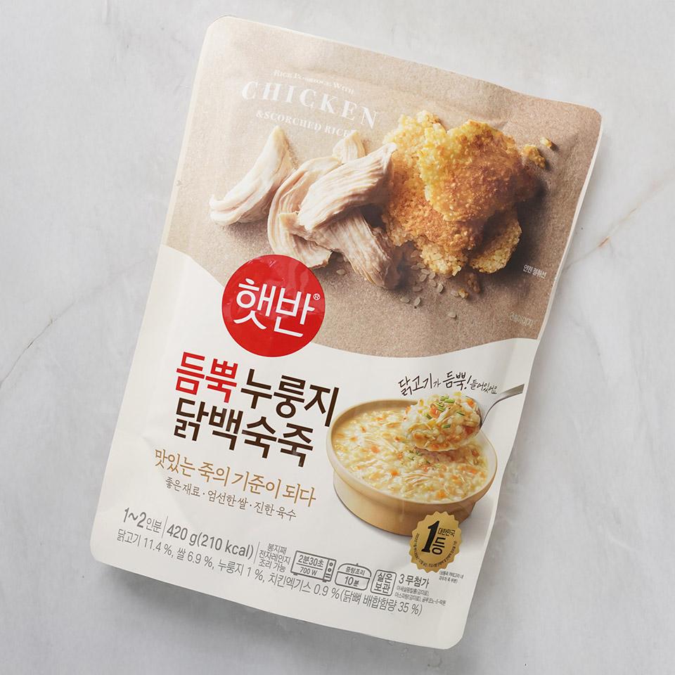 메가마트 CJ 햇반 듬뿍 누룽지 닭백숙죽 420g - 상세 이미지 2