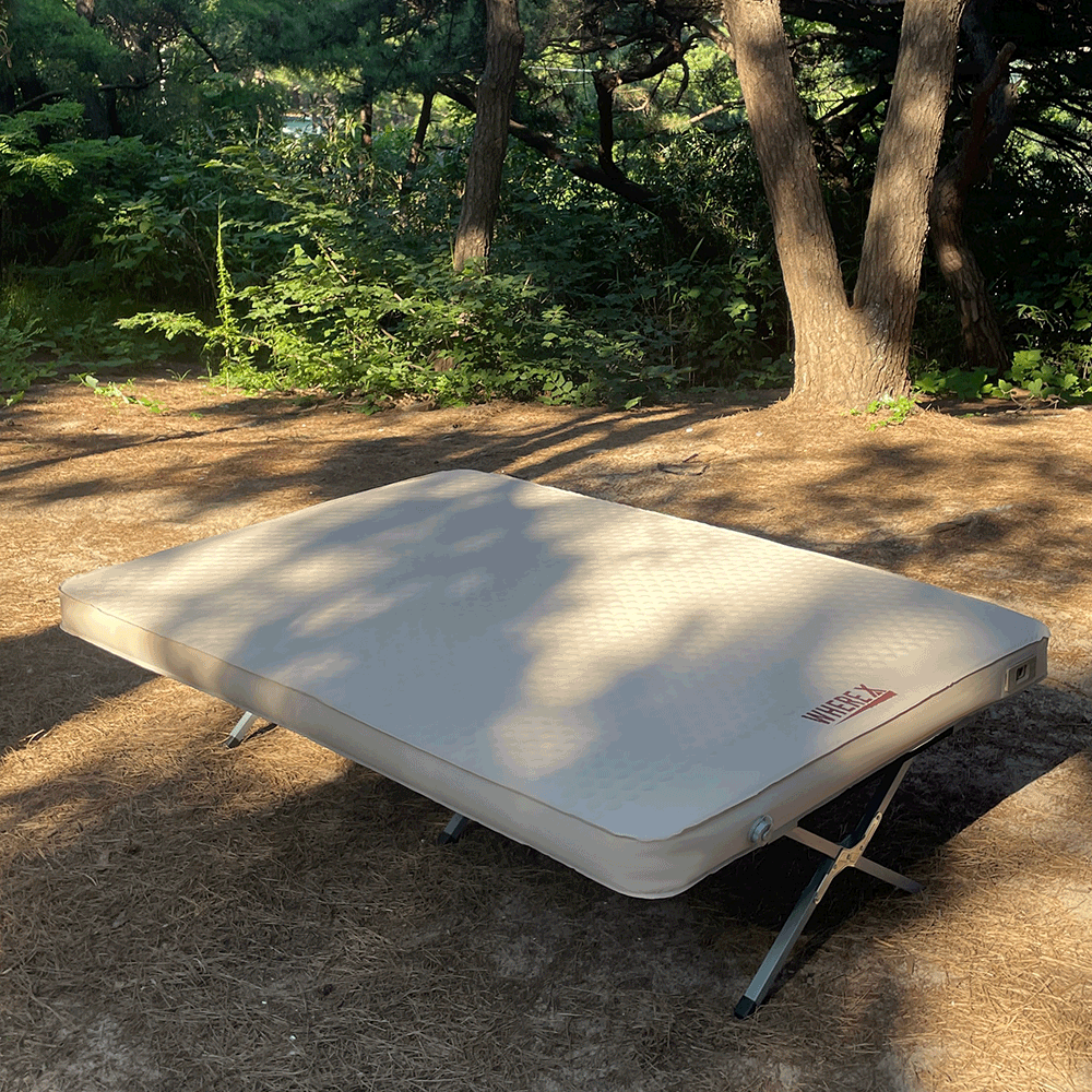 웨어엑스 에어컴팩트 자충매트 펌프 내장형 10T 더블