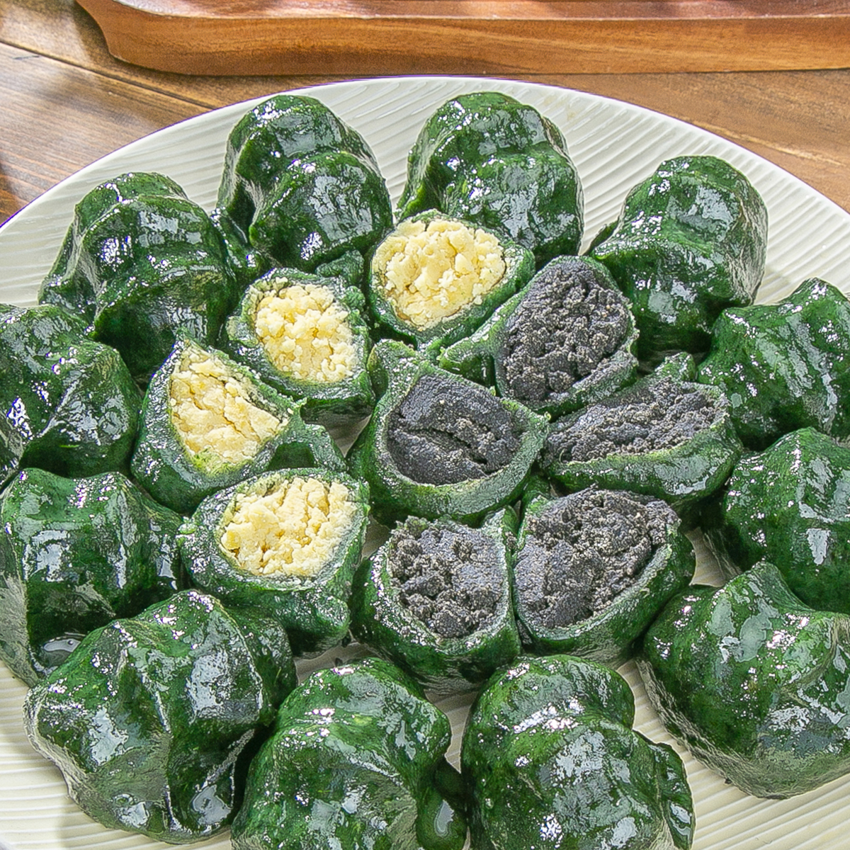 제철밥상 녹두 흑임자 쑥송편 1.4kg 이미지 1