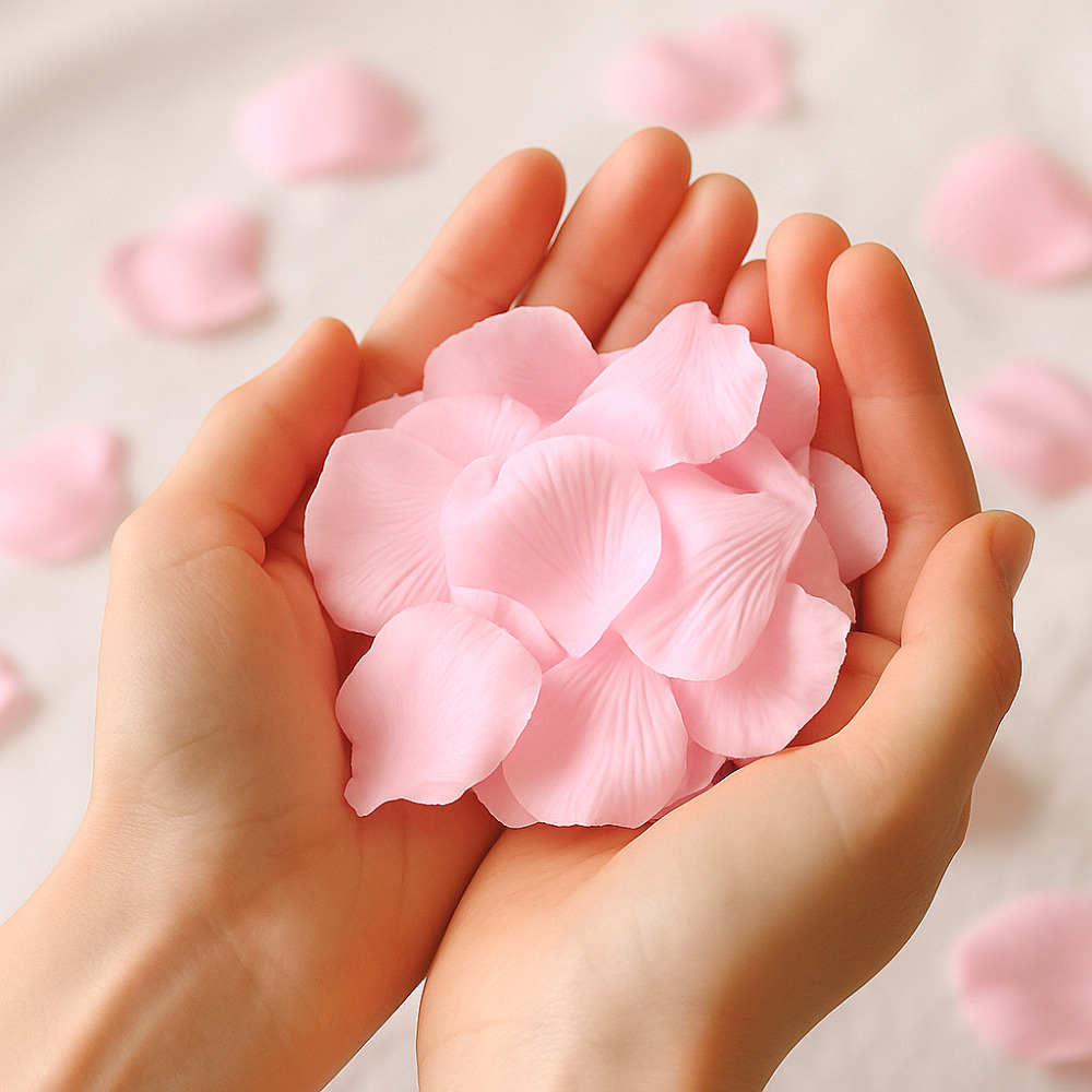 플라워샤워 꽃잎컨페티 1000장 웨딩촬영컨페티 결혼식꽃가루 종이 장미꽃잎 프로포즈 파티 제품 이미지