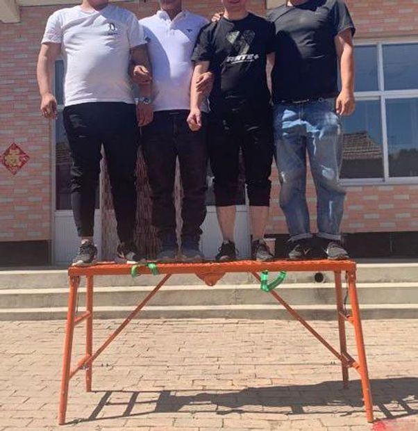 작업용말비계 우마 우마사다리 도배 고소 작업대 미끄럼 접이식 120x30 실버 표준 - 상세 이미지 4