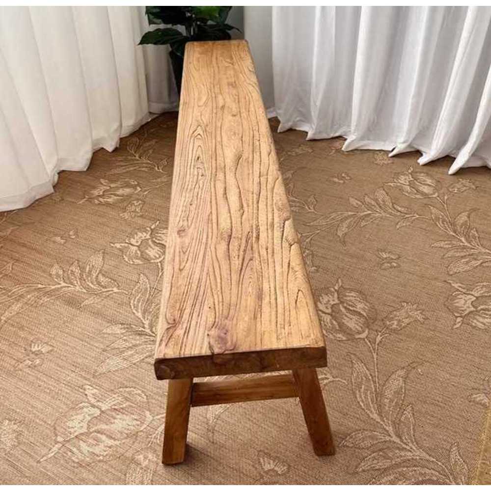 고재 벤치 빈티지 스타일 정원 야외 원목 인테리어 100x26x45cm - 상세 이미지 4