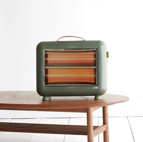 르젠 선물용 인테리어 오브제 히터 사무실용 2단 석영관 전기히터