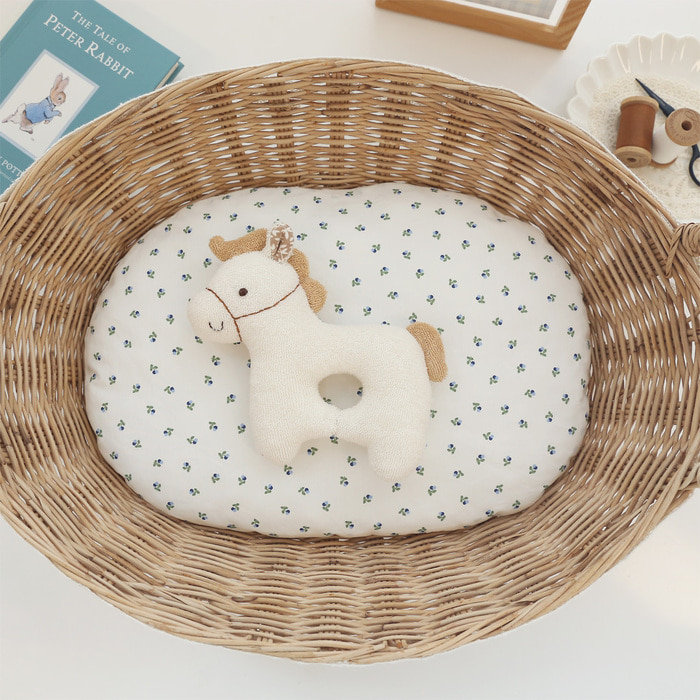 오가닉 아기 말 포니 딸랑이 애착 인형 만들기 임산부 태교바느질 아기용품 DIY