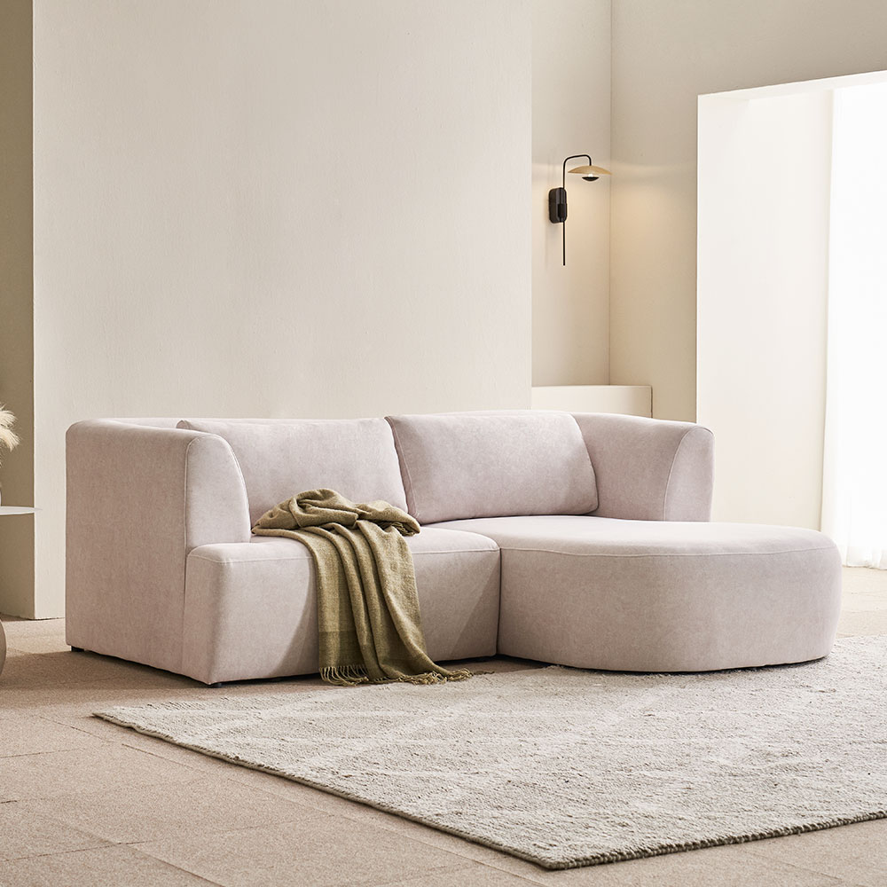 바스포르 몽글 아쿠아텍스 이지클린 조야 패브릭 3인 소파 기본형