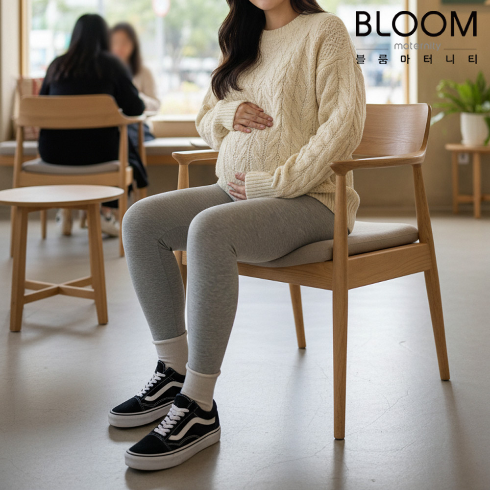 블룸마터니티 프리미엄 밍크 융 임산부레깅스 이미지 6