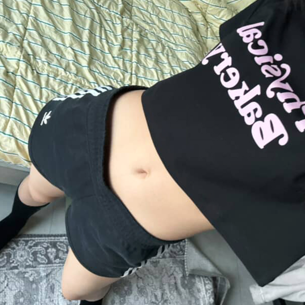 피지컬베이커리 크롭 레터링 헬스 크로스핏 반팔 티 블랙, L - 상세 이미지 2