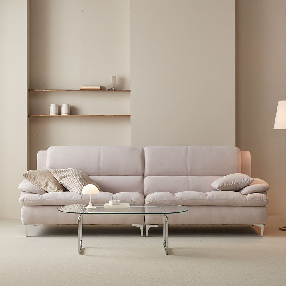 장인가구 콤마 기능성 아쿠아 4인 패브릭 모듈 소파 (스툴 미포함)