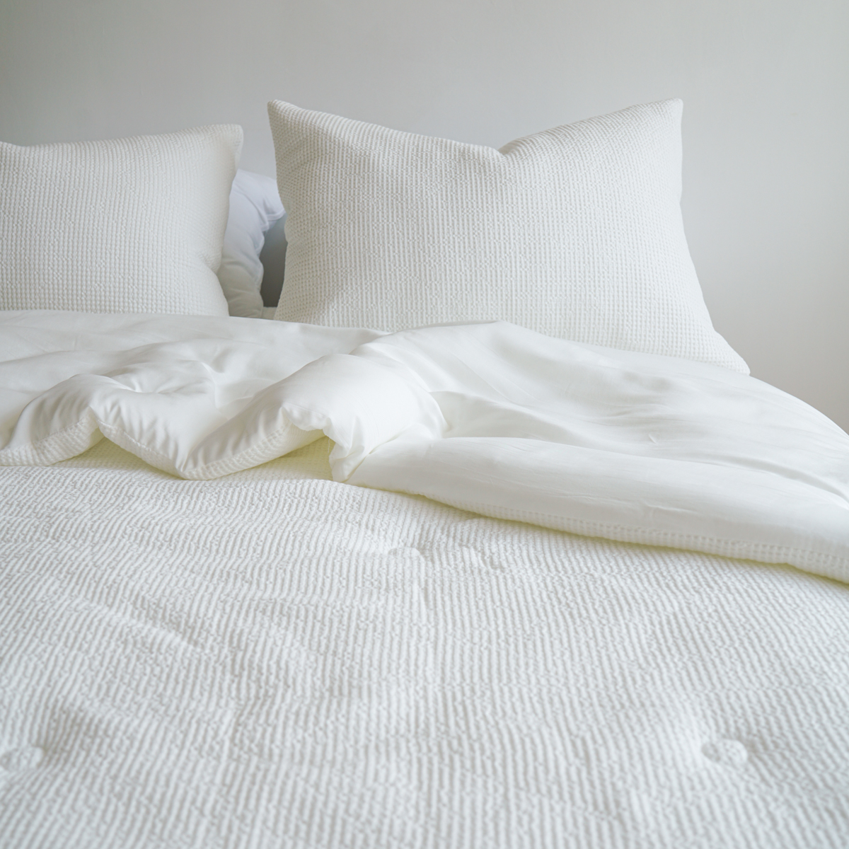 소프넬 모달 와플 차렵이불 사계절 가을이불 화이트, Q(퀸)