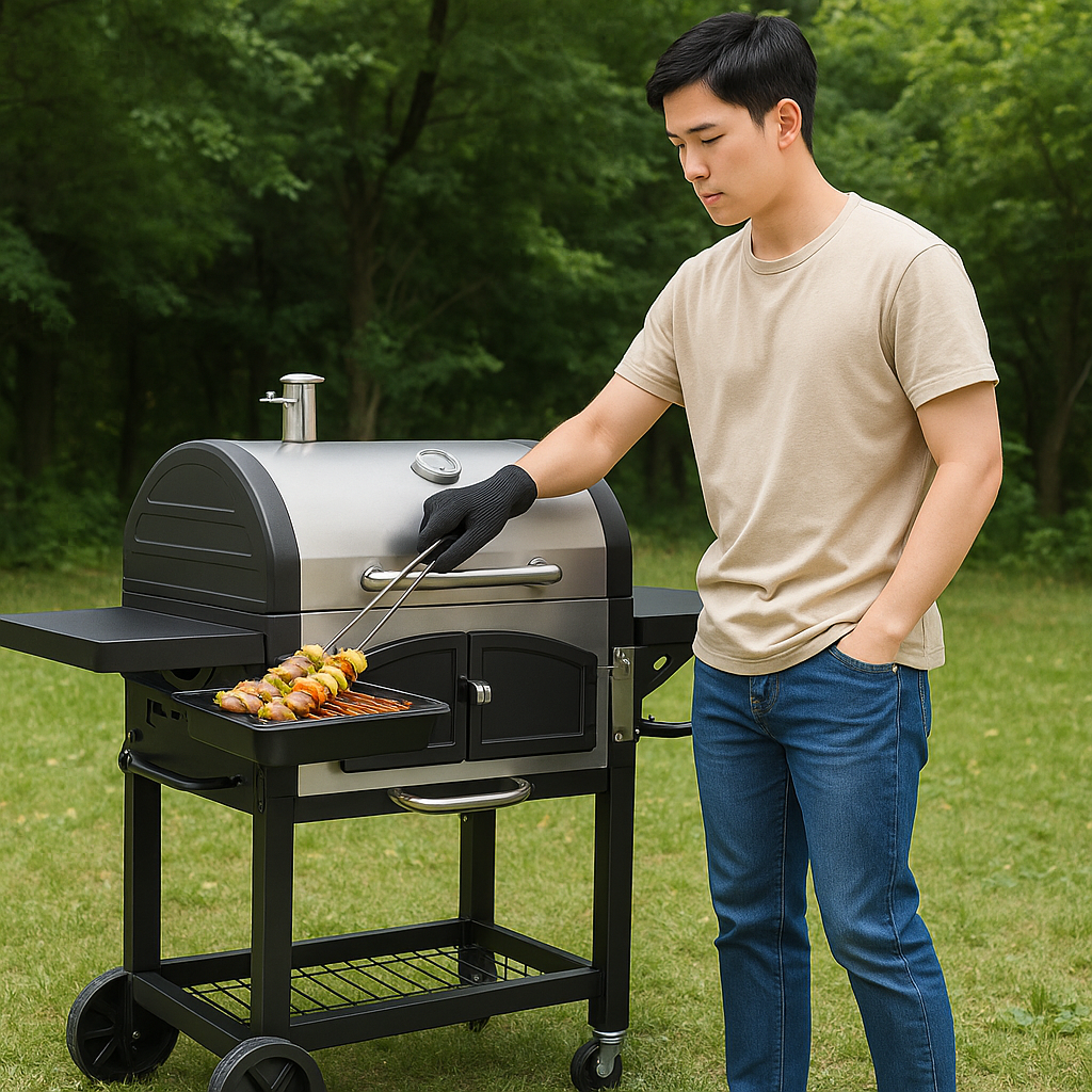 펜션바베큐그릴 대형 야외용 숯불 캠핑그릴