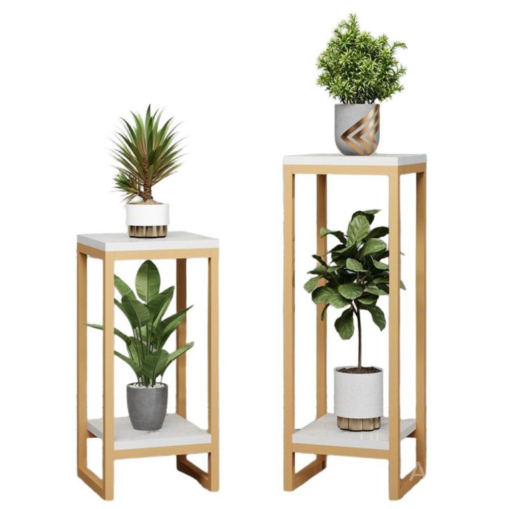 선반 화분 스탠드 식물 진열대 철제 인테리어 거치대 정리대 검정선반+흰색(75x30cm) - 상세 이미지 3