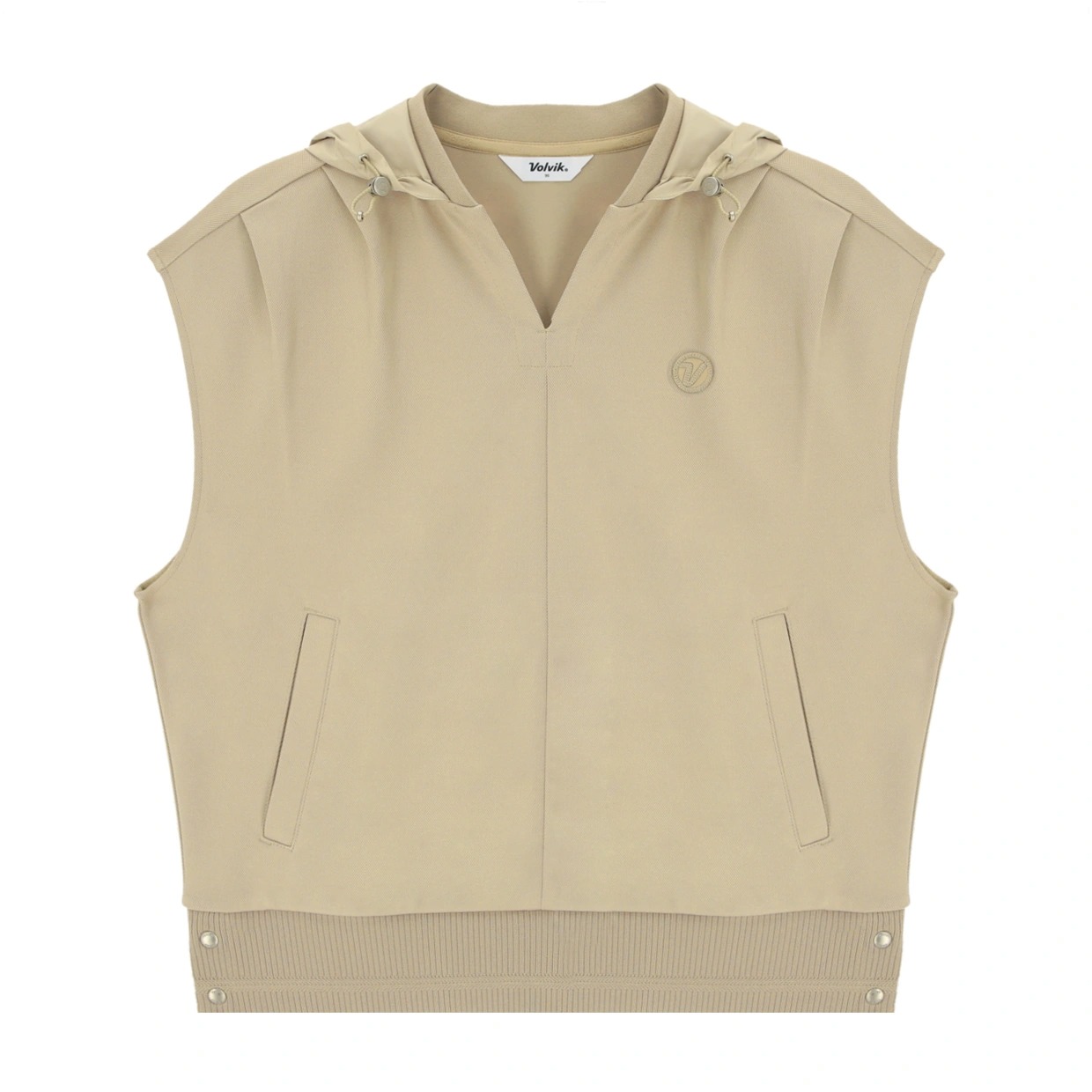 볼빅 골프웨어 여성 골프 조끼  우븐 후드 니트 베스트 후드조끼 간절기 상의 VLMTP801 - 상세 이미지 2