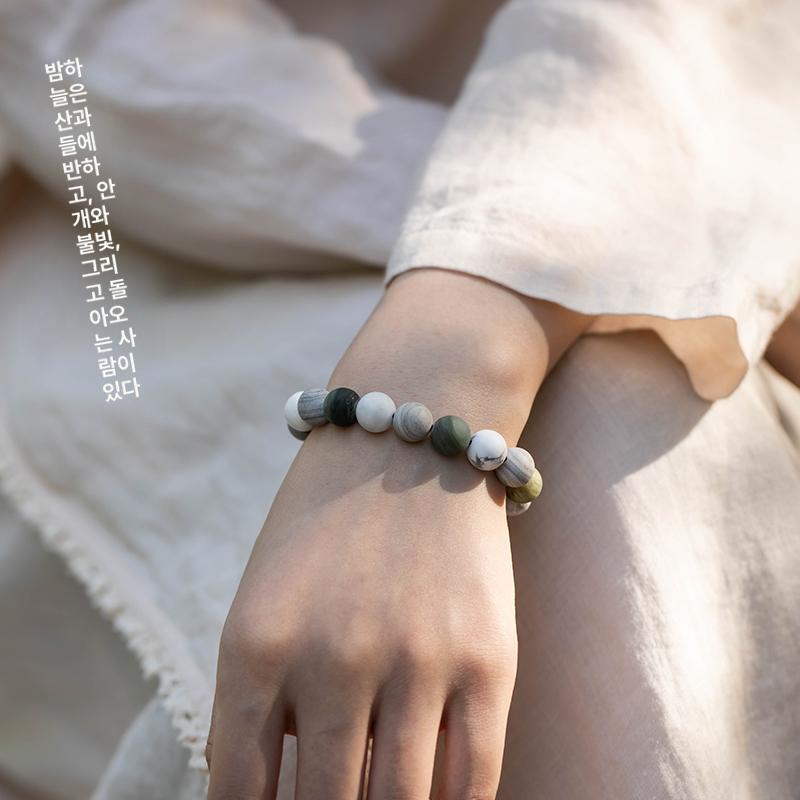 염주팔찌 천연석 명상 불교 선물 손목염주 10mm 15-17cm - 상세 이미지 5