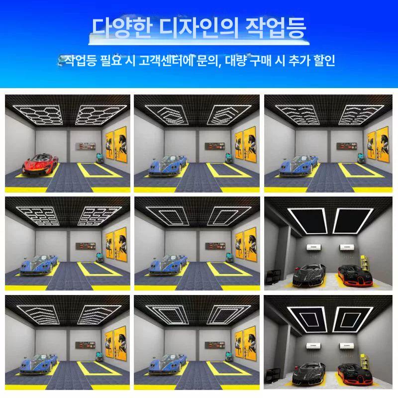 창고 바닥 매트 깔판 조립식 방습 10세트 보드 세차장 50cm x 50cm x 5cm 신상격자 옐로우 - 상세 이미지 4