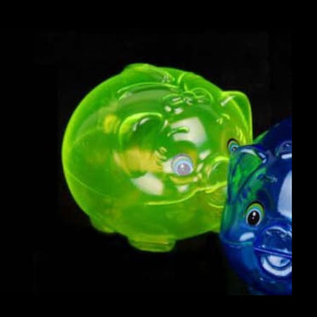 상세설명에표시 학교 지각 벌금 모으기 저축 돼지 저금통 초록색 중형