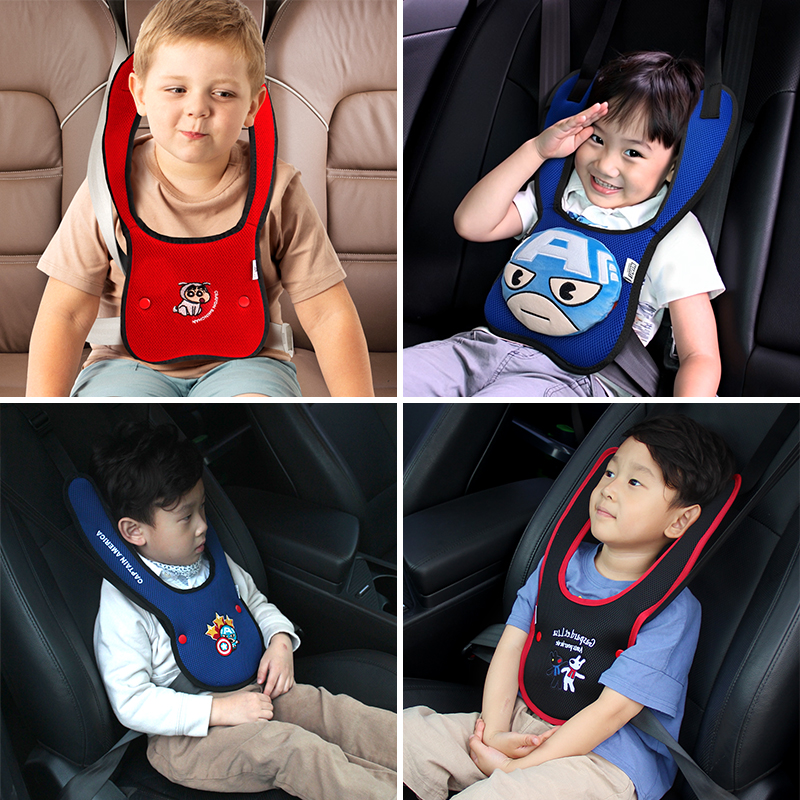 국내생산 유아 어린이 안전벨트 커버 가드 마블 짱구 캐릭터 성인 안전벨트가드 23종