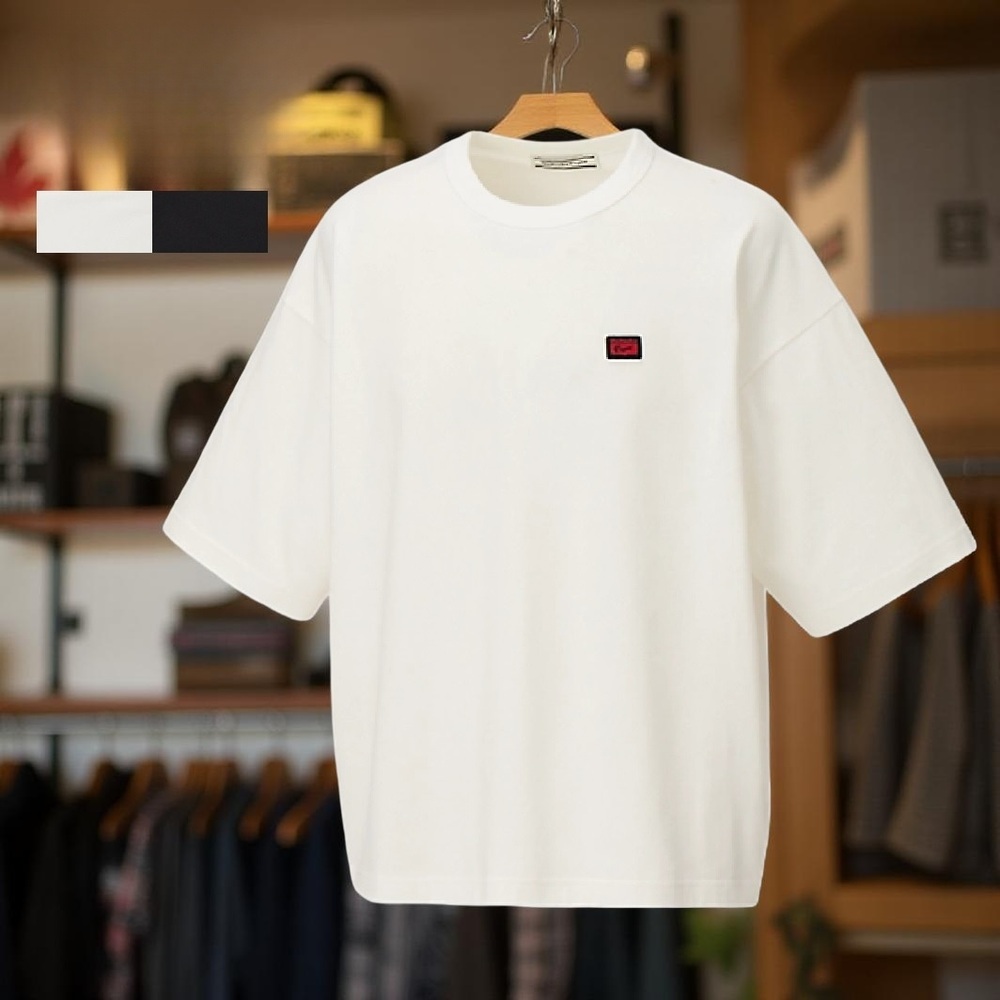 오니츠카타이거 숏 슬리브 반팔 티셔츠 여성 2183B542 WHITE L