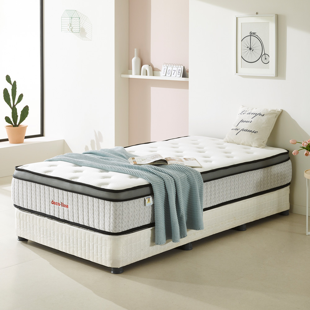 E300 프리미엄 침대 매트리스 바닥 수면매트 포켓스프링 롤팩 30cm, SS(슈퍼싱글)