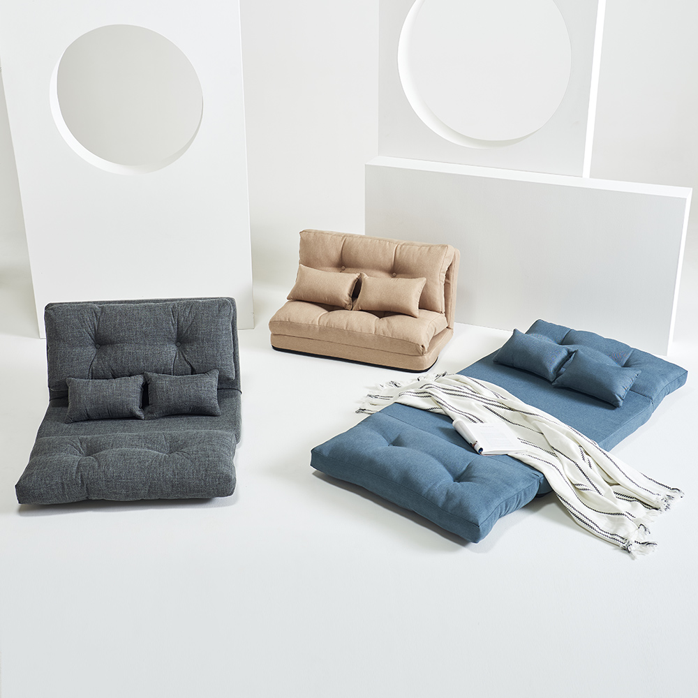 장인가구 리오 원룸 좌식 접이식 1인 소파 베드