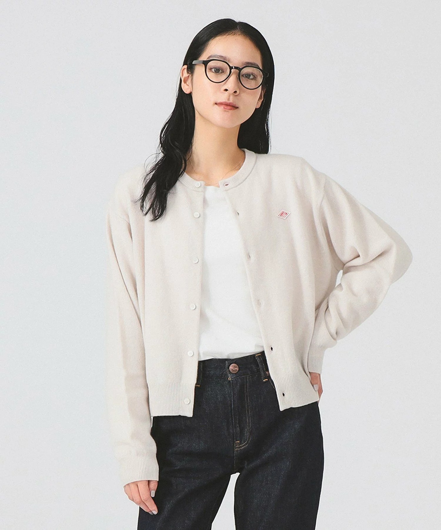 단톤 크루넥 카디건 DT-D0031 LMW 페일블루, 34 - 상세 이미지 5
