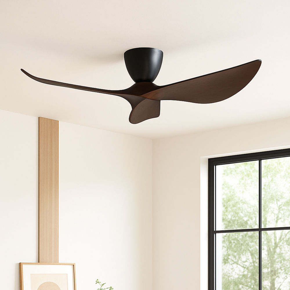 에어룩스 BLDC 실링팬 136cm 거실조명 선풍기 다크 우드
