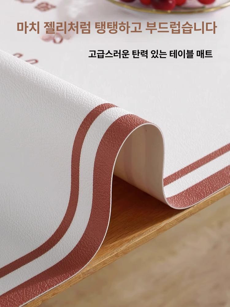 테이블러너 식탁 체크 방수 식탁보 식탁러너 라이트그레이 스톱 30x60cm - 상세 이미지 4