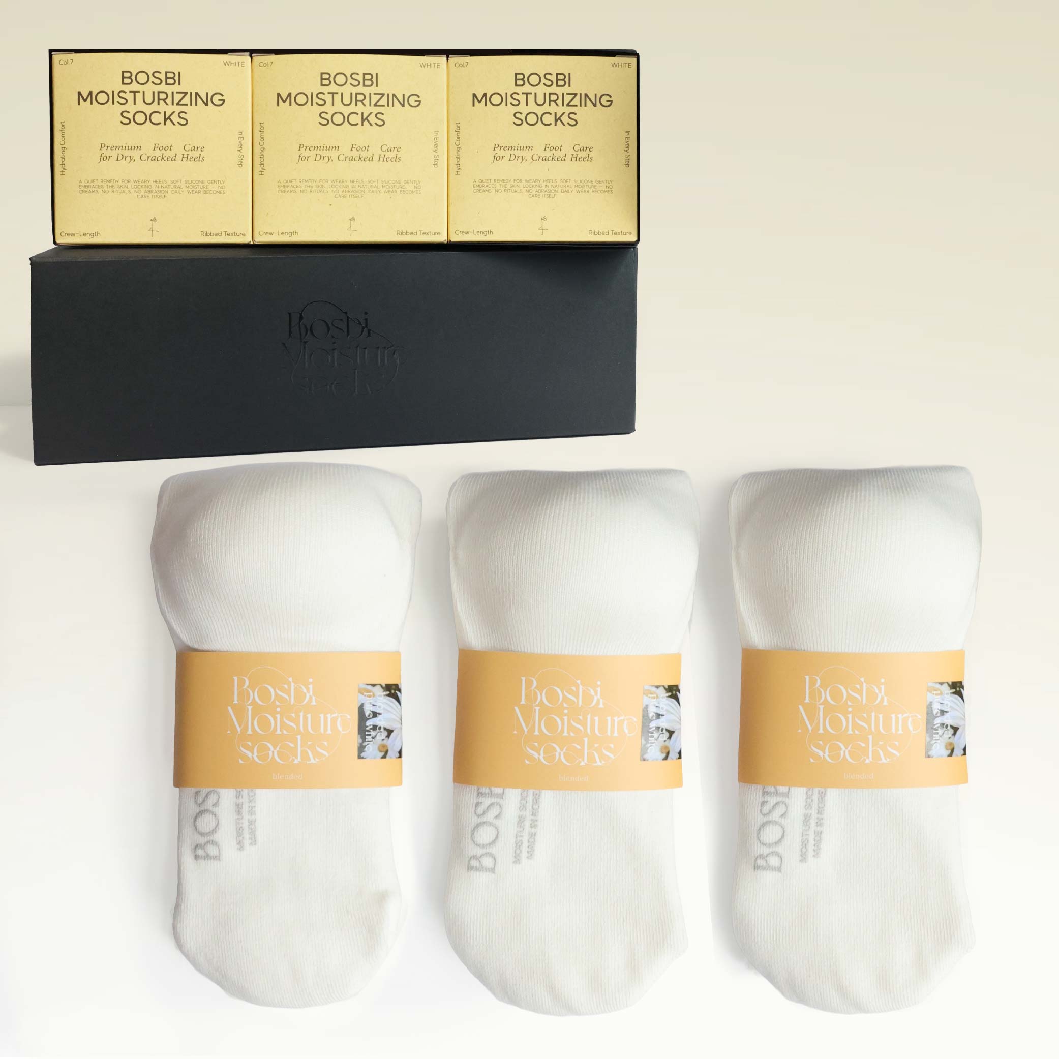[GIFT BOX 3SET] 블렌디드 보습양말 3켤레 선물세트 - 상세 이미지 5
