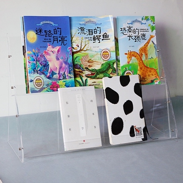 아크릴엽서진열대 홍보물 전단지 카달로그 수첩 총 꽂이 길이 책장 전시대 팜플렛 쇼케이스 - 상세 이미지 3
