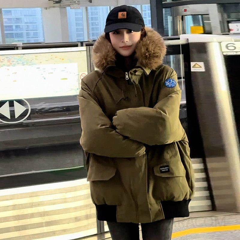 여성 겨울 검정 패딩