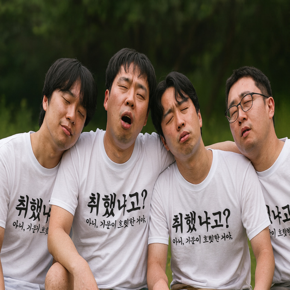 알콜요정 애주가티셔츠 소주티셔츠 병맛 웃긴문구 우정여행 재밌는 - 상품 이미지