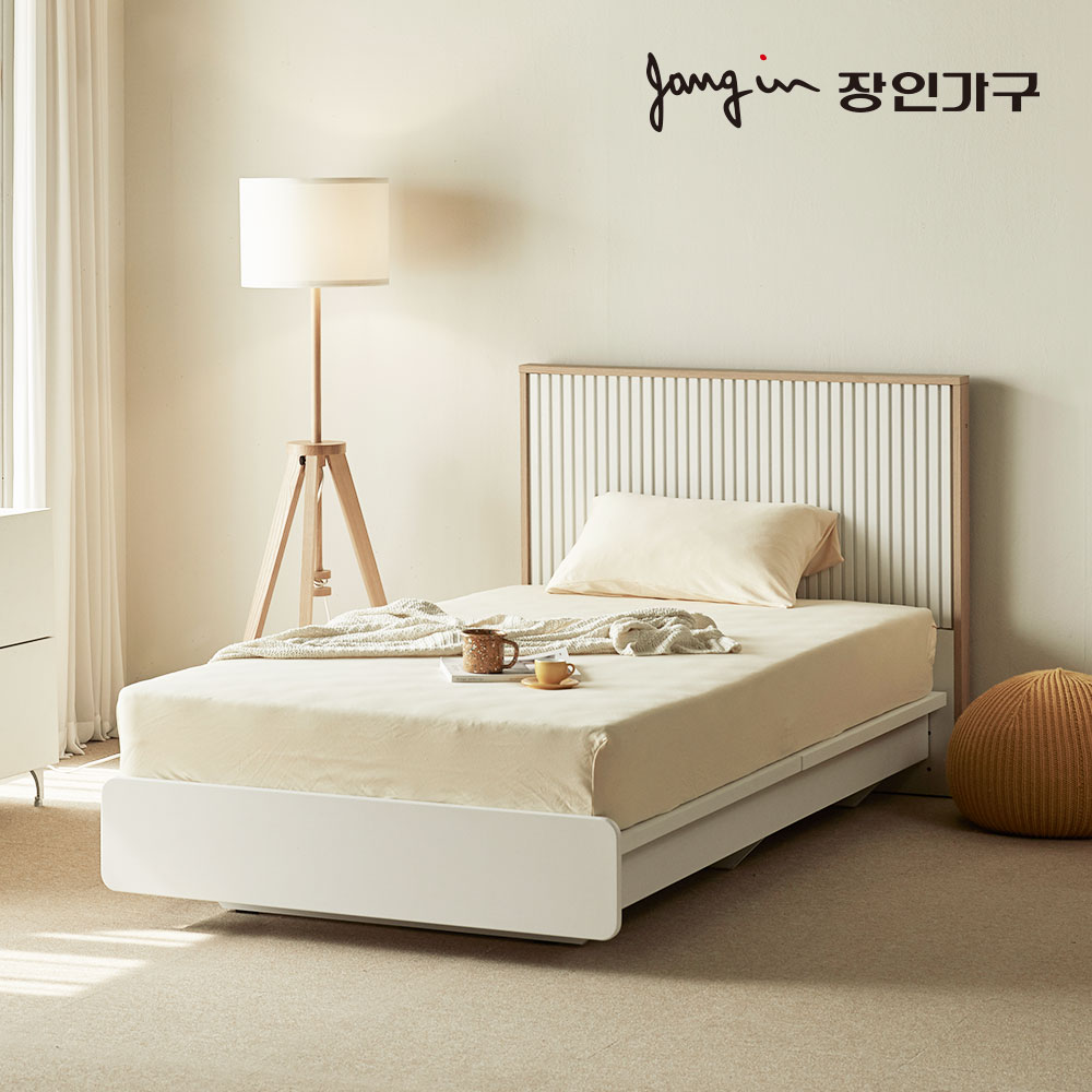 장인가구 로시 라이트 템바보드 평상형 원룸 신혼부부 수납 호텔 침대 프레임 SS 일반형