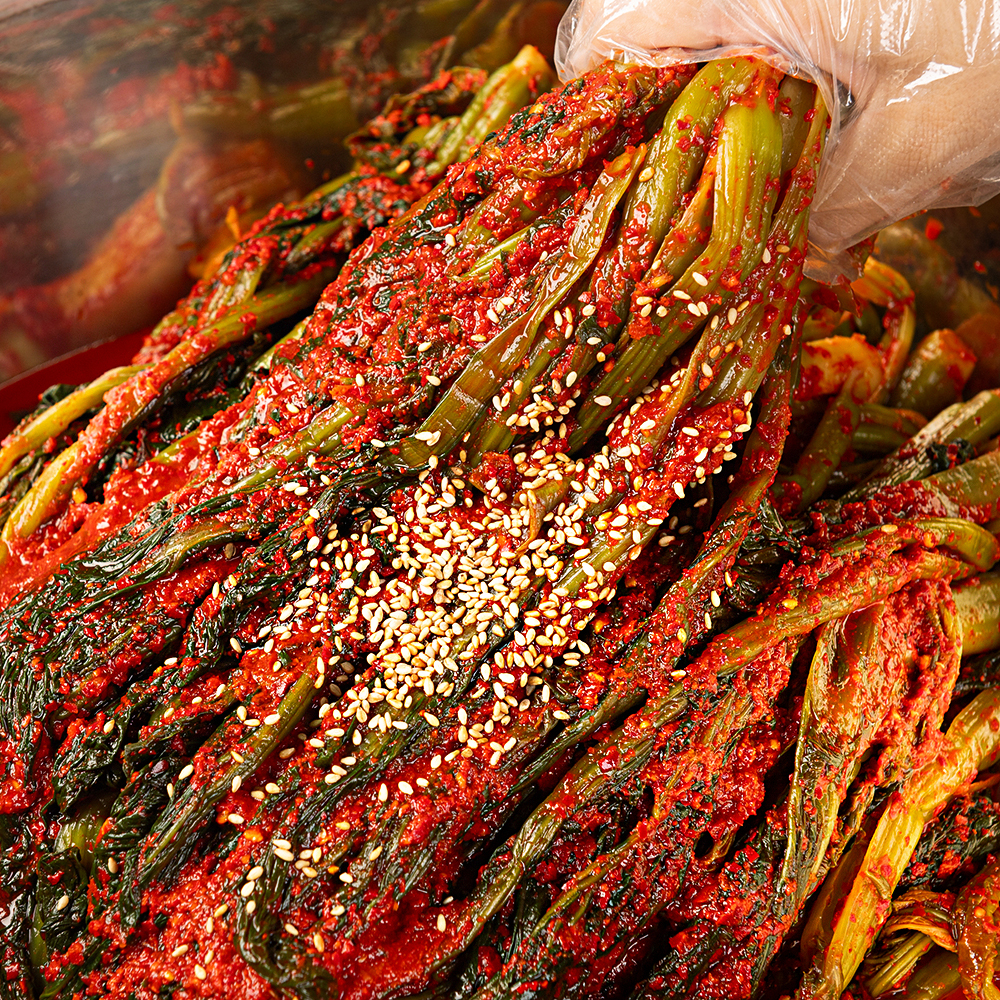 여수 명물 돌산 갓김치 2kg 국내산 전라도 갓 김치