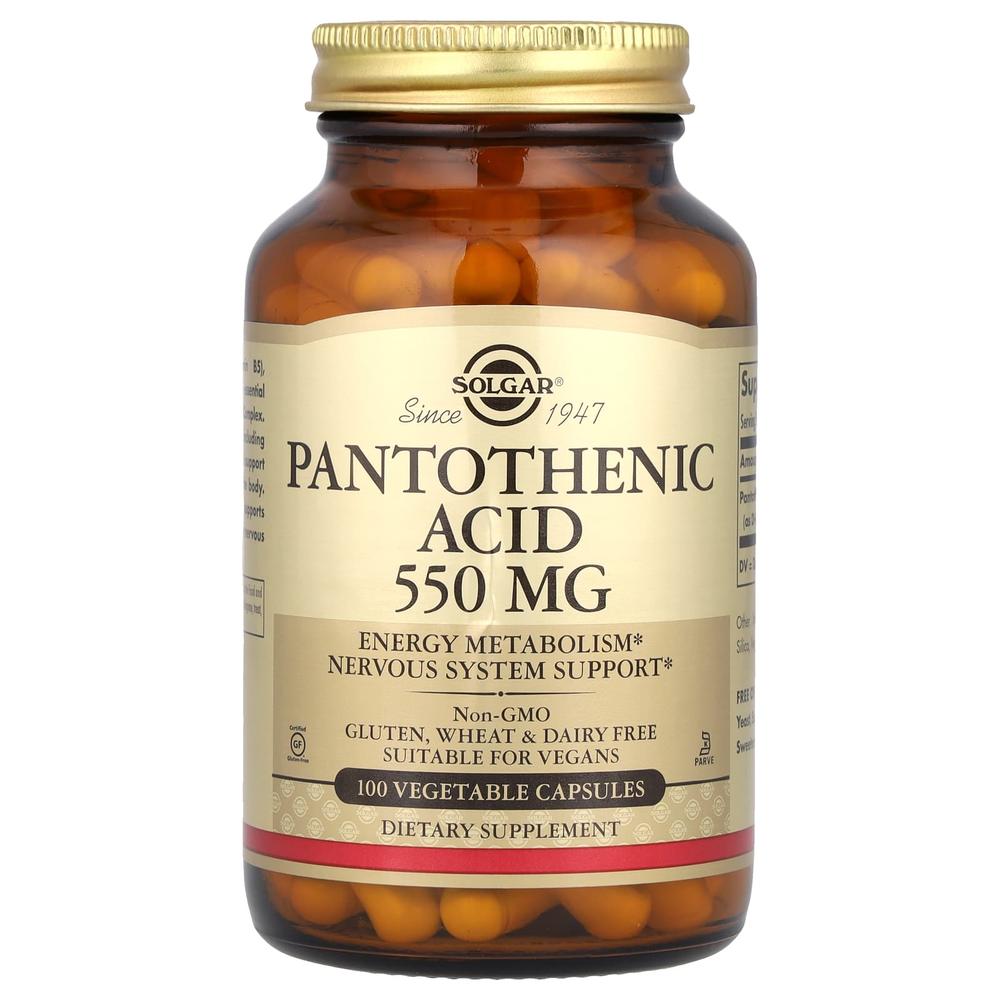 솔가 판토텐산 550mg 비타민 B5 100정 - 상품 이미지