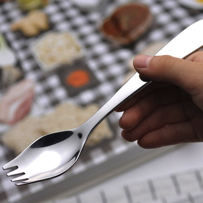 스텐포크수저 캠핑스푼포크 다용도스포크 - 상품 이미지