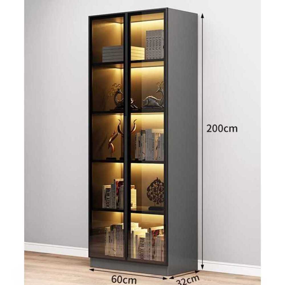 가방 장식장 명품 전시대 매장 인테리어 디스플레이 그레이 + 40x32x200cm - 상세 이미지 3
