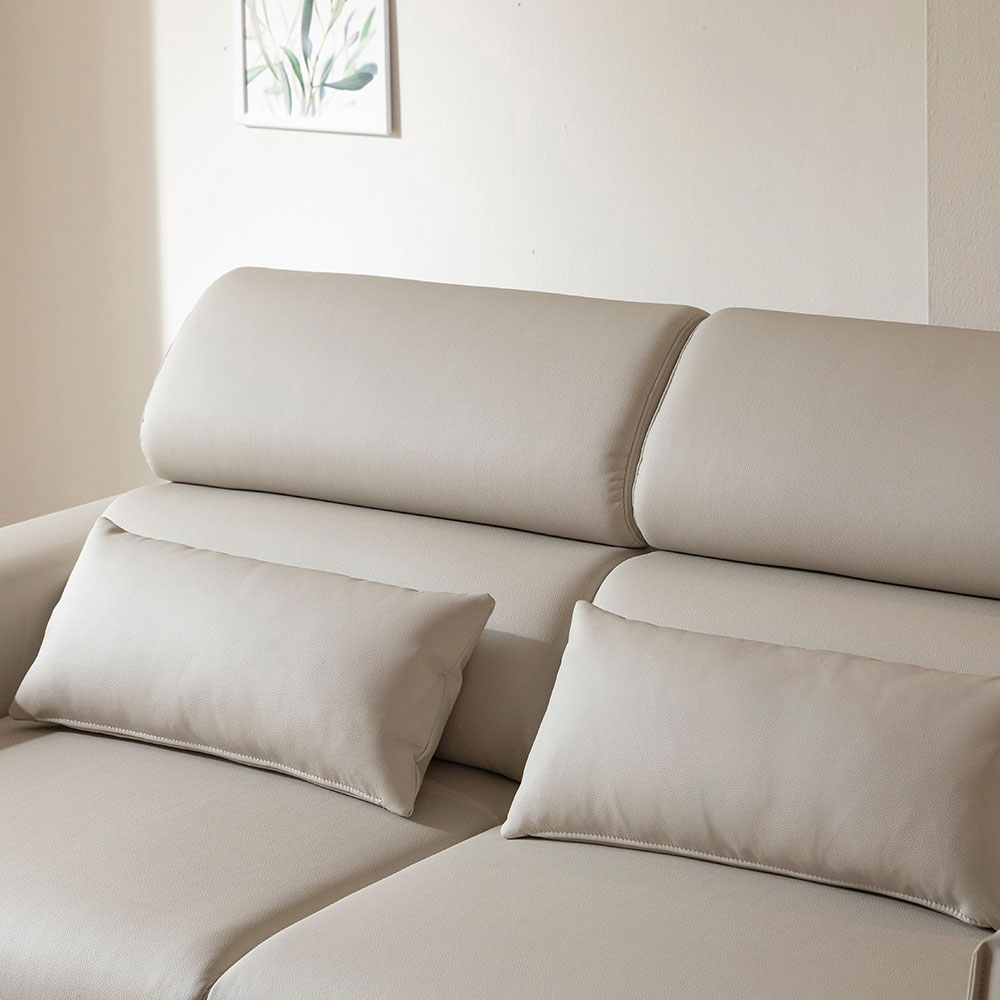 장인가구 조디 제로월 4인용 모션 전동 슬라이딩 슬라이드 무빙 가죽 리클라이너 확장형 소파