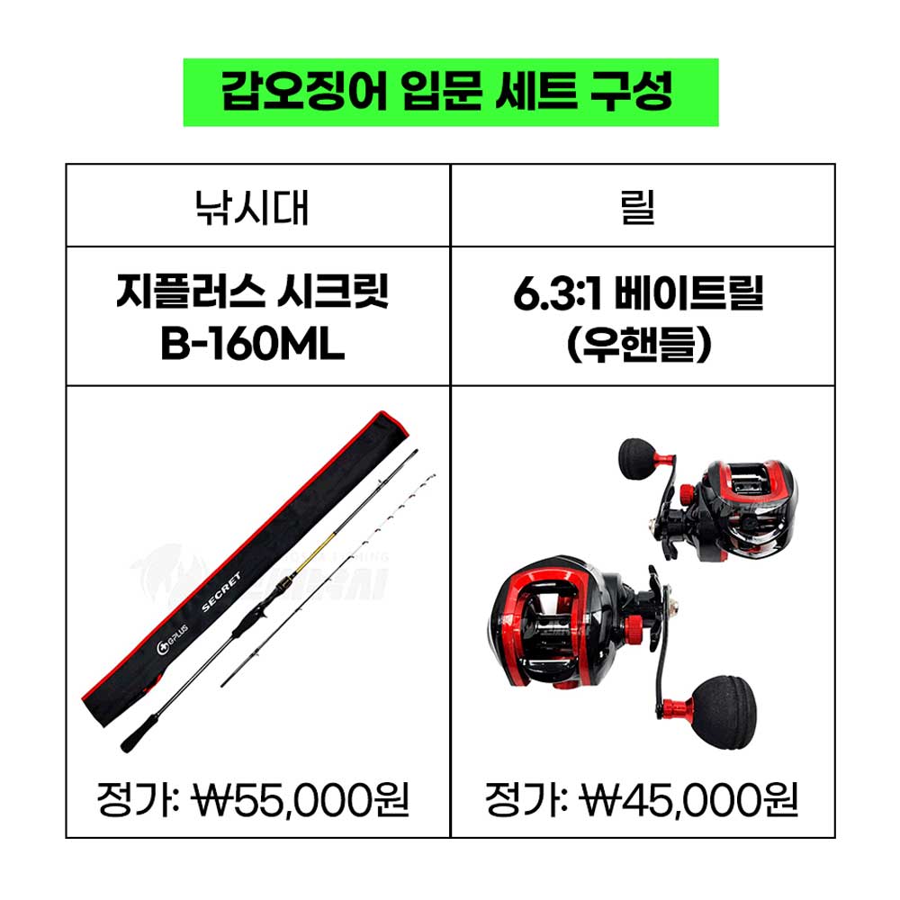 고씨낚시 입문용 갑오징어 쭈꾸미 낚시대 세트 서해 쭈갑 로드 릴 채비 기획전 - 상세 이미지 5