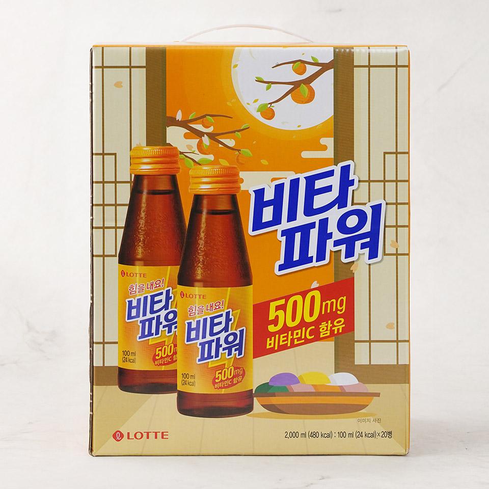 메가마트 롯데칠성 비타파워 선물세트 100mlx20개 - 메인 이미지